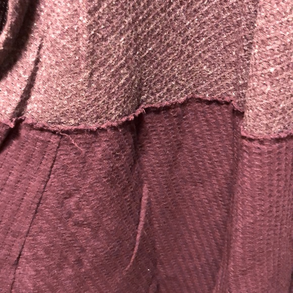 Free People waffle tee 3/4 length sleeve - Picture 4 of 5